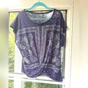 Lucky size L shirt navy blue